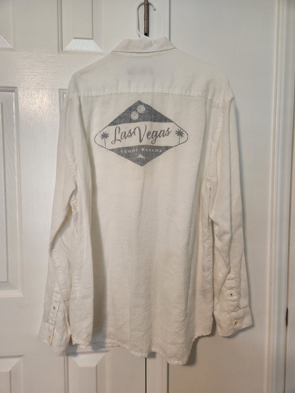 Tommy Bahama Las Vegas White Linen Button-Up Shirt